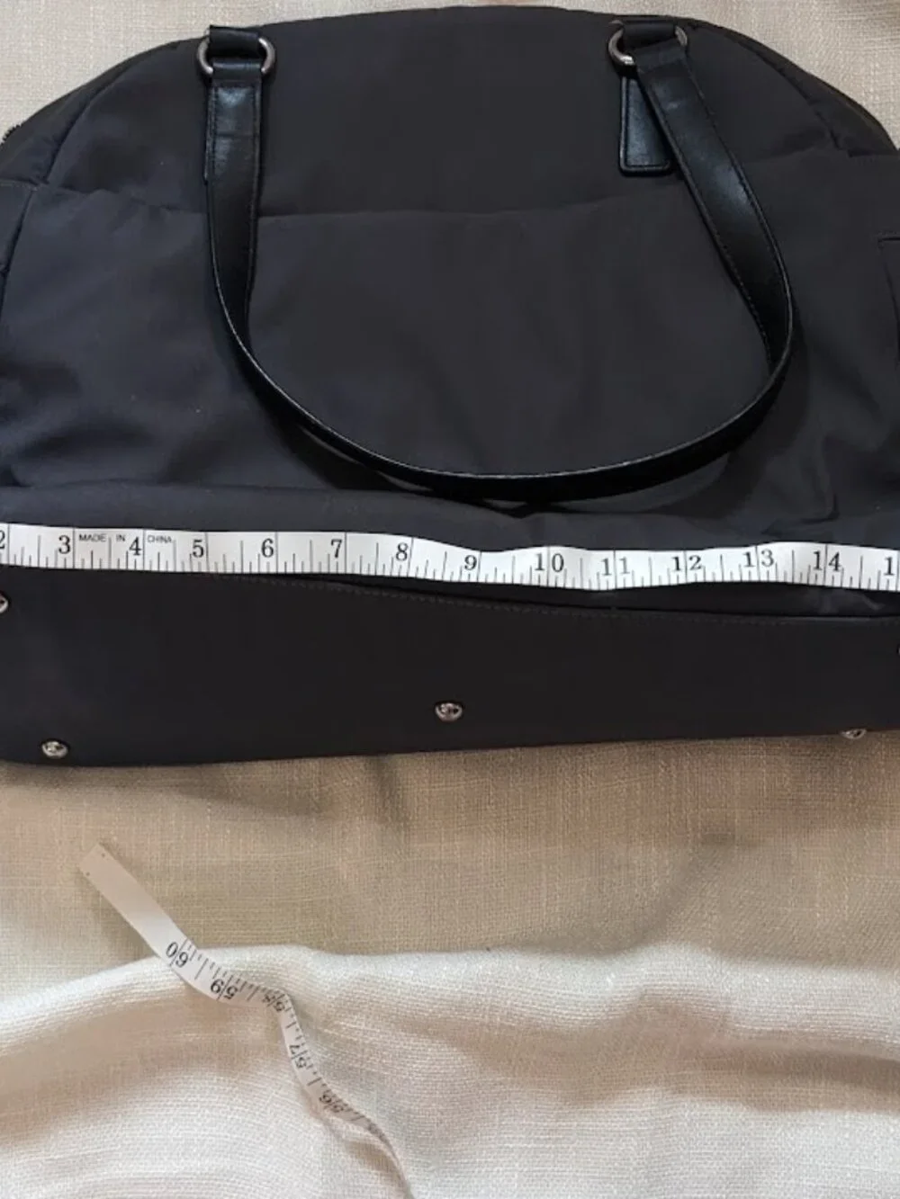 Lo & Sons OG laptop bag dark gray with blue interior